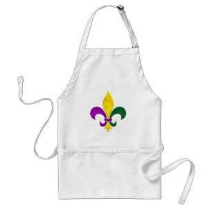 vattenfärg fleur de lis förkläde