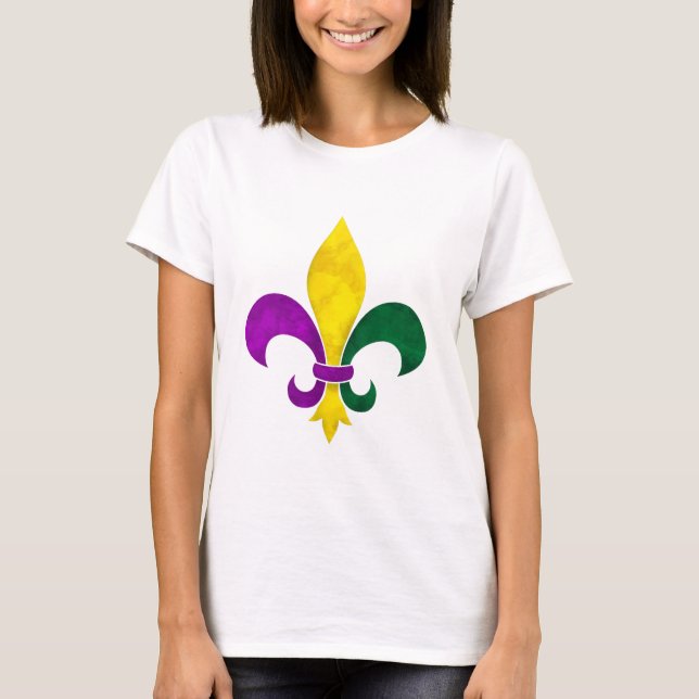 vattenfärg fleur de lis t shirt (Framsida)