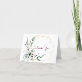 Vattenfärg Flower Lily Tack Kort