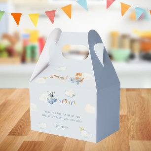 Vattenfärg Flygplan Cute Animals födelsedag Presentaskar