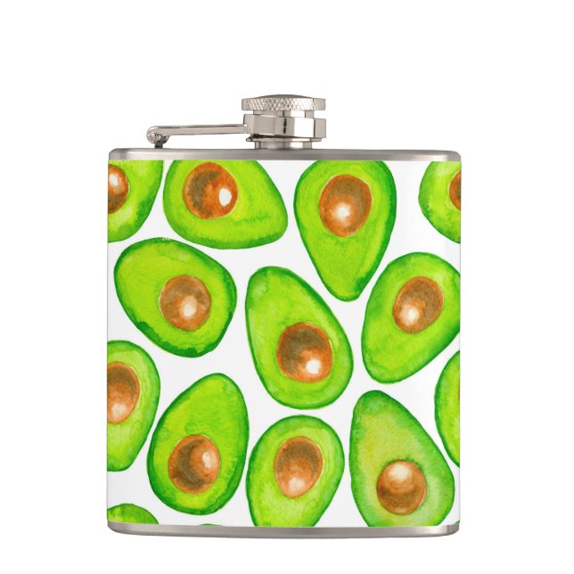 Vattenfärg för Avocado-segment Fickplunta (Framsidan)