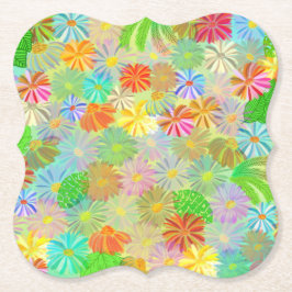 Vattenfärg för blommor och tropiska löv underlägg papper