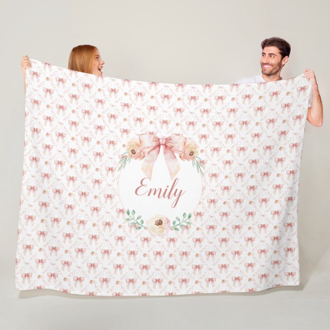 Vattenfärg för coquette-båge fleecefilt (På plats)