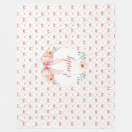 Vattenfärg för coquette-båge fleecefilt