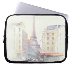 Vattenfärg för Eiffel torn   Paris Laptop Sleeve