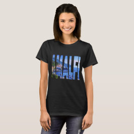 Vattenfärg för foto för Amalfi kustentypografi T Shirt