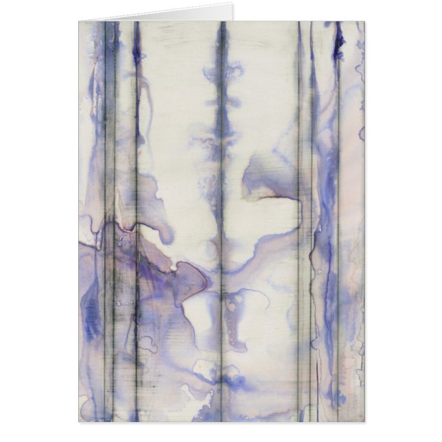 Vattenfärg för fritt violett uttryck hälsningskort (Framsidan)