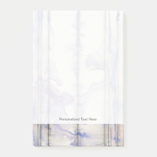 Vattenfärg för fritt violett uttryck post-it block (Framsida)