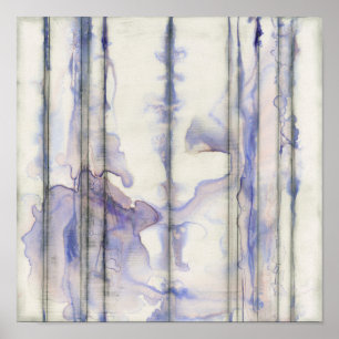 Vattenfärg för fritt violett uttryck poster