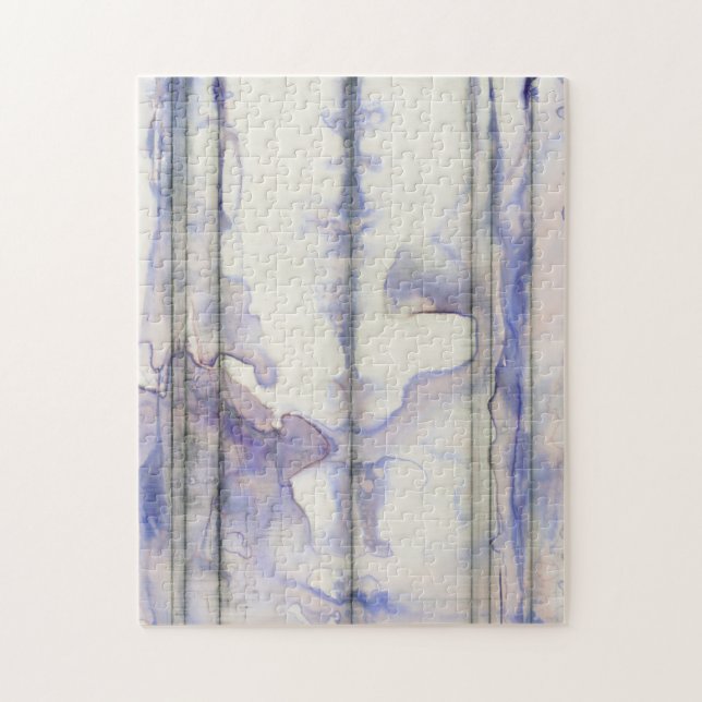 Vattenfärg för fritt violett uttryck pussel (Vertikal)