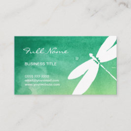 Vattenfärg för gult för grönt för visitkort