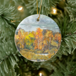 Vattenfärg för höstfärgning julgransprydnad keramik