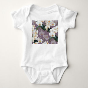 Vattenfärg för lavender-mörken för orkidéer. t shirt