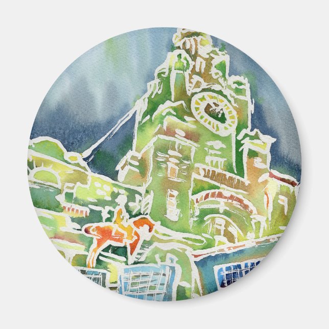 Vattenfärg för Liverpool Magnet (Framsidan)