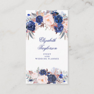 Vattenfärg för marin Blommigt Visitkort