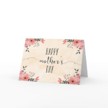 Vattenfärg för Mors dag-kort