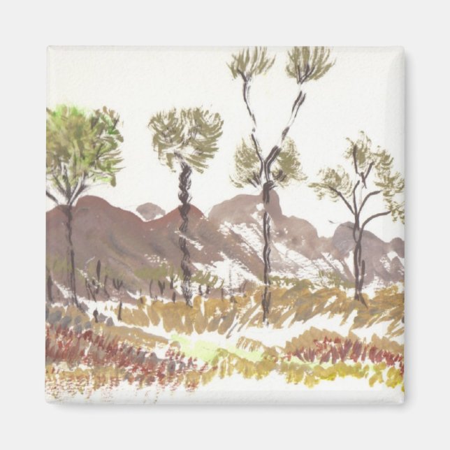 Vattenfärg för natur magnet (Framsidan)