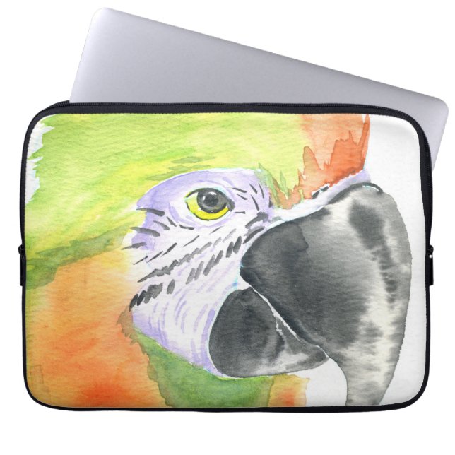 Vattenfärg för parrot laptop fodral (Framsidan)