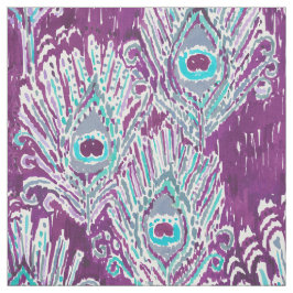 Vattenfärg för Peacocky fjäderplommon Tyg