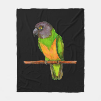 Vattenfärg för Senegal parrot Fleecefilt