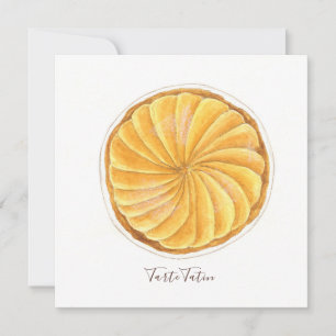 Vattenfärg för Tarte Tatin Kort