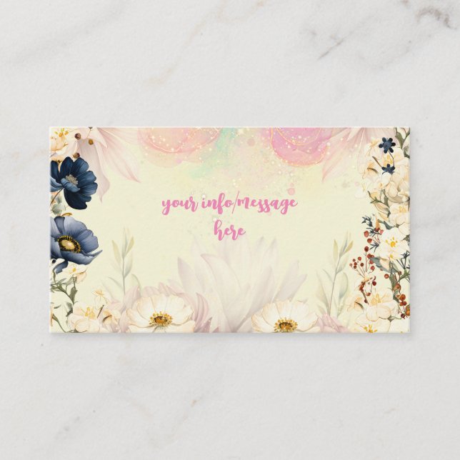 Vattenfärg för trädgårdsodling barns födelsedag tilläggskort (Framsida)