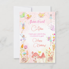Vattenfärg för trädgårdsodling grattis på födelsed kort