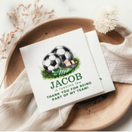 Vattenfärg för unga gröntar med fotbojor pappersservett