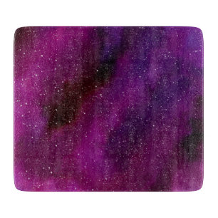 Vattenfärg Galaxer lila rosa 