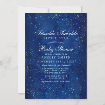 Vattenfärg Galaxy Twinkle Twinkle Stjärna Baby Sho