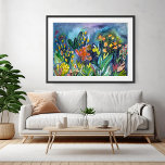 Vattenfärg Garden Flowers Art Poster<br><div class="desc">Kolla in den här lilla väggkonsten, hand gjord av mig åt dig! Lägg till din egen text, ändra även bakgrunden färg. Markera utskriften som är storlek med hjälp av listrutan ovan och du kan klicka på knappen "Redigera design" för att anpassa teckningen så att den passar alla storleka pappra. Köp...</div>