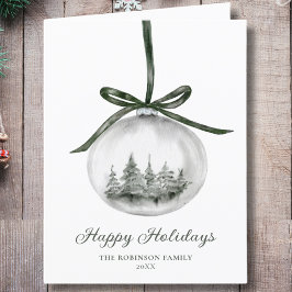 Vattenfärg Glad helg jul - prydnadsföremål