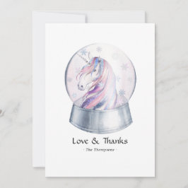 Vattenfärg Glitter Enhörning Jul Bebis Baddare Tack Kort