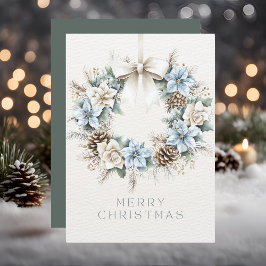 Vattenfärg God jul Pinecone Wandeans Julkort