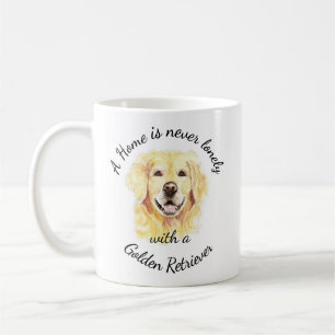 Vattenfärg Golden Retriever Hund Pet Animal Kaffemugg