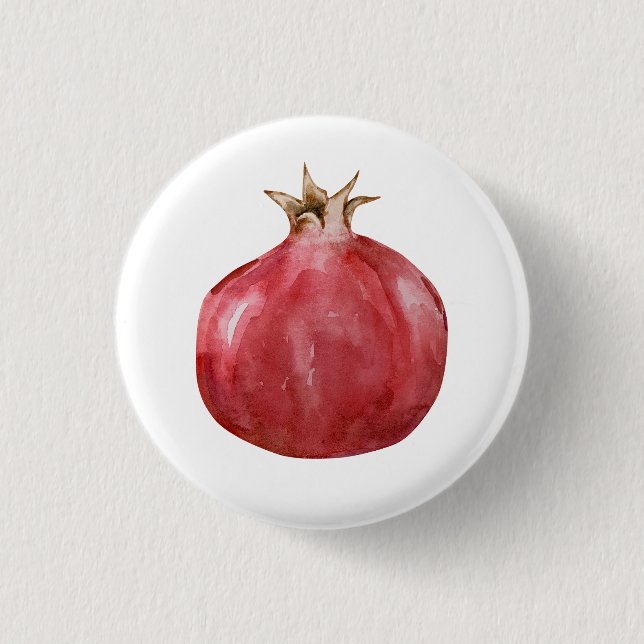 Vattenfärg Granatäpple Knapp (Framsida)