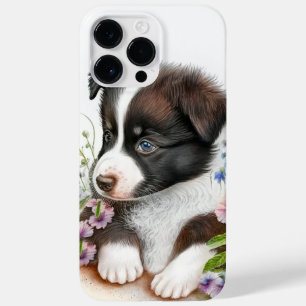VATTENFÄRG GRÄNS COLLIE PUPPY HUND