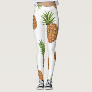 Vattenfärg gräs-äpple mönster 1 leggings