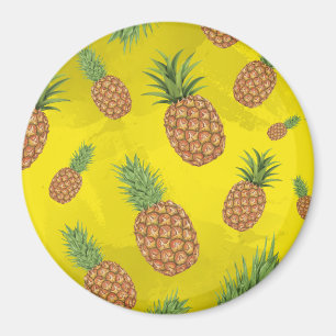 Vattenfärg gräs-äpple mönster 3 magnet