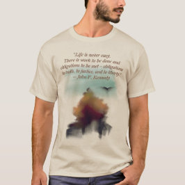 Vattenfärg Gräs Träd, liggande ögla liggande T Shirt