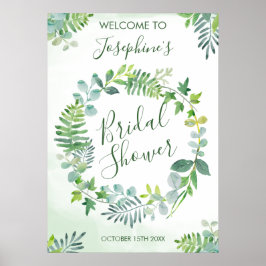 Vattenfärg Greenery Wandey Möhippa Poster