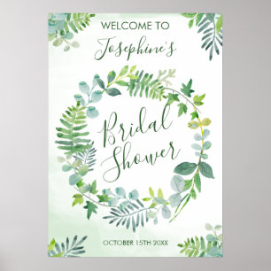 Vattenfärg Greenery Wandey Möhippa Poster