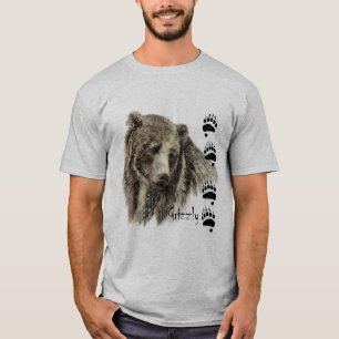 Vattenfärg Grizzly Bear Wildlife Nature Art Tröja