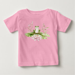 Vattenfärg Grön Groda  T Shirt