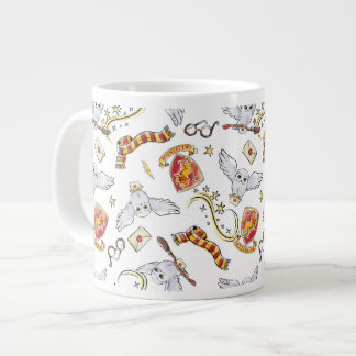Vattenfärg GRYFFINDOR™ Hedwig-mönster Jumbo Mugg