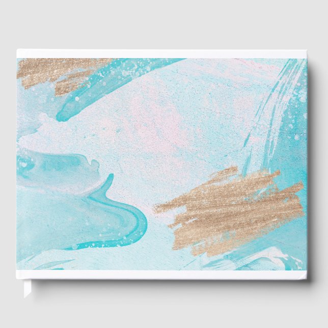 Vattenfärg Guest Bok (Framsida)