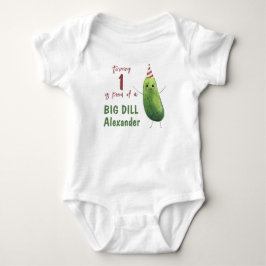 Vattenfärg Gurka Stor Dill Födelsedagsfest T Shirt