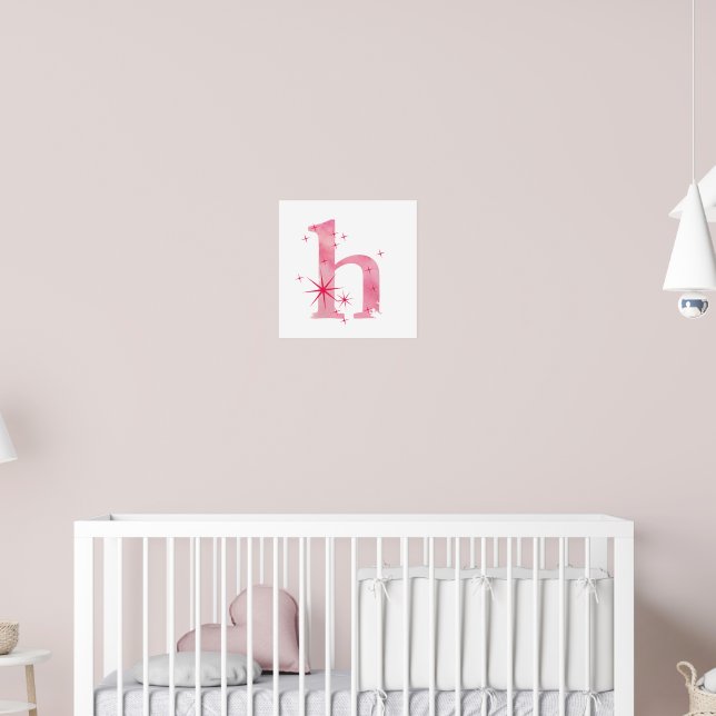 Vattenfärg H Poster (Barnkammare 2)