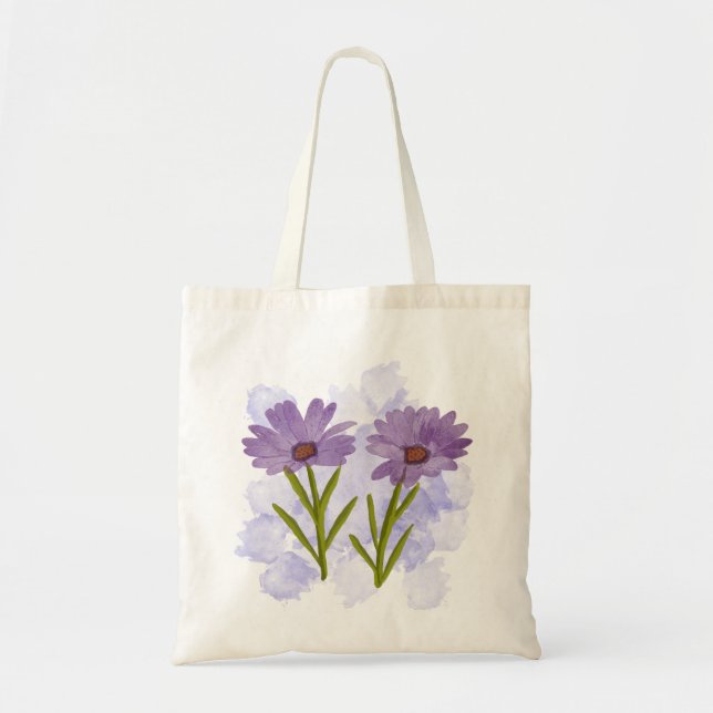 Vattenfärg Hand-målad afrikansk Daisy Tygkasse (Framsidan)