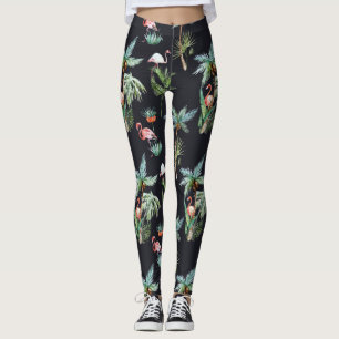 Vattenfärg Handflatan Mönster Leggings